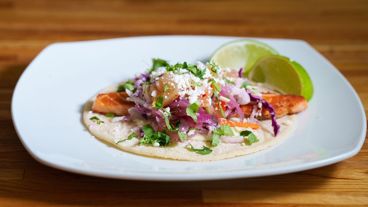 Grilled Salmon Taco